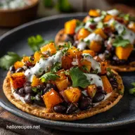 Pita Tostadas with Butternut Squash Black Beans Av Crisp Healthy Ready in 55 Min