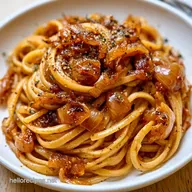 Caramelized Onions and Pasta for 4