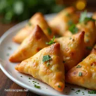 Cheese Onion Samosas Easy Work Party Food Everyone Will Love
