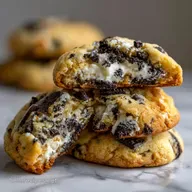 Cookies and Cream Cheesecake Cookies: Ultra Chewy Bakery Style