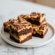 Peanut Butter Brownies: Dense and Fudgy