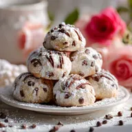 Chocolate Chip Snowball Cookies: Crispy Baked in 25 Minutes