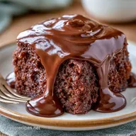 Chocolate Ganache Poke Cake for 12