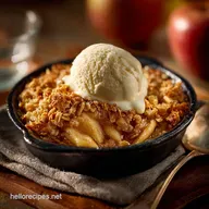 Proper Classic Apple Crisp Recipe Buttery Oats Custard Ready