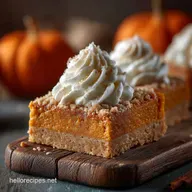 The Ultimate Pumpkin Bar Dessert Shortbread Crust Zesty Frosting