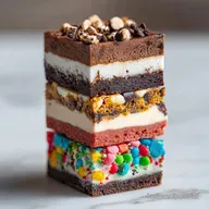 Layer Cookie Brownie Cheesecake: 1h 20min