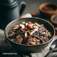Creamy Vegan Dark Chocolate Quinoa Breakfast Bowl Recipe
