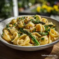 Meatless Pasta Recipes: Creamy Lemon Ricotta Asparagus