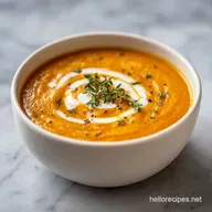 Creamy Roasted Veggie Soup for 4 Servings
