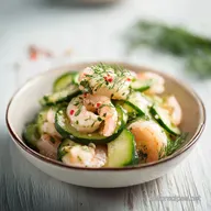 Cucumber Shrimp Salad With Lime Dressing