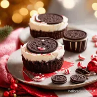 Festive Peppermint Oreo Cheesecakes for Holiday Bliss