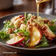 Apple Walnut Salad Crisp Tangy Easy MapleDijon Dressing