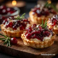 Christmas Eve Appetizers: Cranberry Brie Tartlets (Easy Elegant)