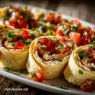 Tortilla RollUps with Salsa: Easy, No-Cook Cream Cheese Pinwheels