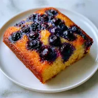 Easy Lemon Blueberrry Cake in 60 Minutes