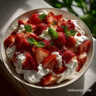 Easy No Bake Strawberry Eton Mess Dessert with Whipped Cream