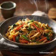 Mei Fun Noodles: Speedy Chicken Veggie Stir-Fry Recipe