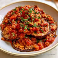 Eggplant Meat Sauce for 4 Servings