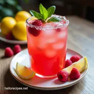 Electric Blue Raspberry Lemonade Zesty Summer Drink