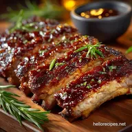 FallOffTheBone Ribs with Homemade Sweet Tangy BBQ Sauce