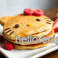 Delightful Flip Cinnamon Hello Kitty Pancakes: A Fun Breakfast Treat!