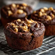 Flourless Chocolate Peanut Butter Muffins Fudgy GlutenFree