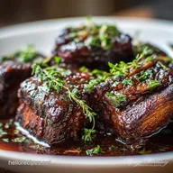 Sunday Best Deep Red Wine Braised Short Ribs Dutch Oven Recipe