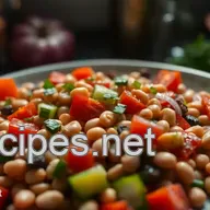 Garden Fresh Pinto Bean Salad with Herb Vinaigrette