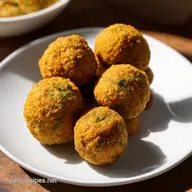 Golden Garlicky falafel balls My Authentic Treat