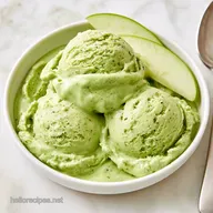 Green Apple Ice Cream for 2 Servings