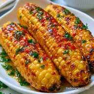 Grilled Corn On The Cob with Garlic Lime