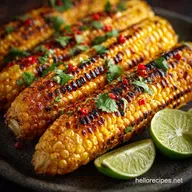 Grilled Corn Sweet Charred Cobs with Zesty Lime Chili Butter