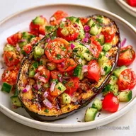 Grilled Eggplant Salad for 4 Servings