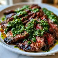 Grilled Flank Steak Chimichurri for 4
