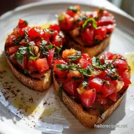 Delicious Valentines Day Finger Food Idea with Heart Shaped Bruschetta: Savory Bites