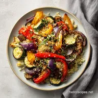 Hearty Roasted Veggie Salad with Feta