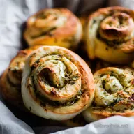 Herb Garlic Swirl Rolls My Familys Savory Dinner Roll Recipe