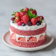 Strawberry Cake Recipe for 12 Servings