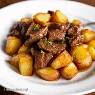 OnePan Honey Beef Crispy Potatoes Sticky Easy Dinner