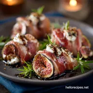 Italian Christmas Appetizers: Creamy Prosciutto Involtini Fig Balsamic