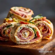 Italian Sub Sandwich RollUps: Easy, No-Bake Party Pinwheels