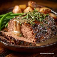 Juicy Roast Beef with Pan Gravy: The Best Slow-Roasted Sunday Dinner