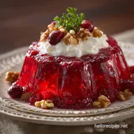 Cranberry Jello Salad: Showstopping Holiday Recipe with Creamy Topping