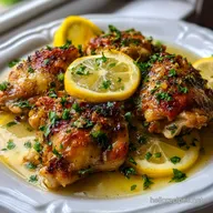 Lemon Garlic Butter Chicken Thighs Recipe for 4