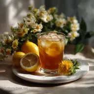 Lemon Ginger Jasmine Iced Tea Minimalist: Bright Summer Quench