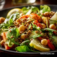 Lemony Lentil and Chickpea Salad HighProtein Vegan Summer Staple