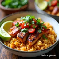 Loaded Chicken Fajita Rice Bowls Oi Thats Banging