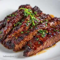 Marinated Grilled Skirt Steak for 4