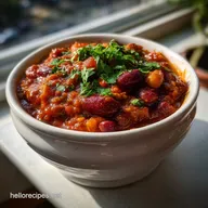 Crockpot Recipes Meatless: Velvety Three-Bean Chili