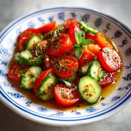 Mediterranean Cucumber Tomato Salad Recipe in 10 Minutes